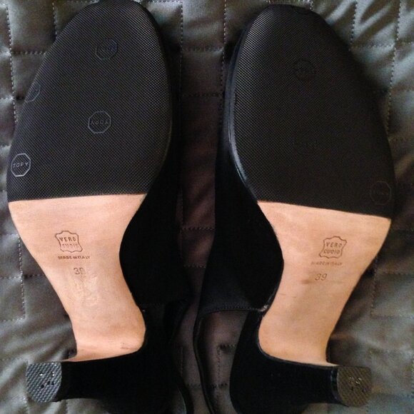 NWOB - Black Satin Peep Toe Pumps by Marni - Picture 12 of 12